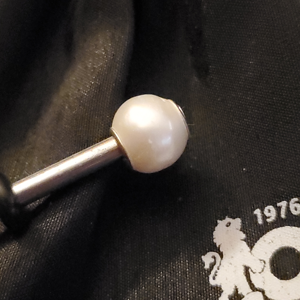 New Trollbeads White Pearl Bead